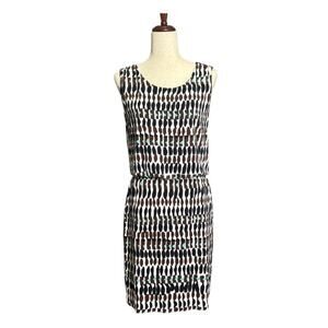 Lafayette 148 New York Sleeveless Patterned Mini Dress Size Small M0246